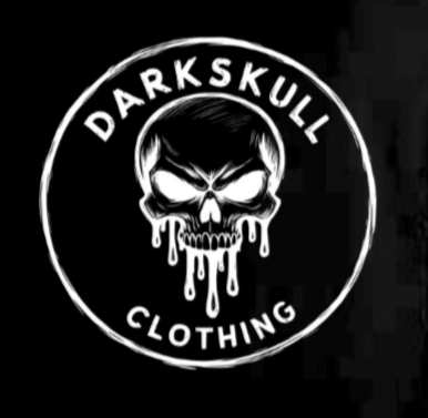 Drippy skull T-shirt in black