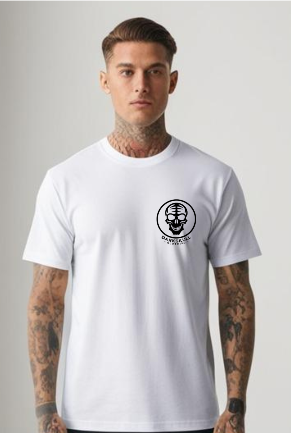 Skull T-shirt in white